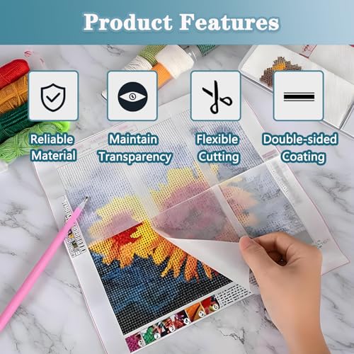 Mecefeno Diamond Painting Release Paper, Double-Sided Non-Stick Release Paper for Diamond Art 15x10cm Diamond Painting Cover Replacement for 5D Diamond Painting Accessories and Tools - 200 Pieces - Image 4