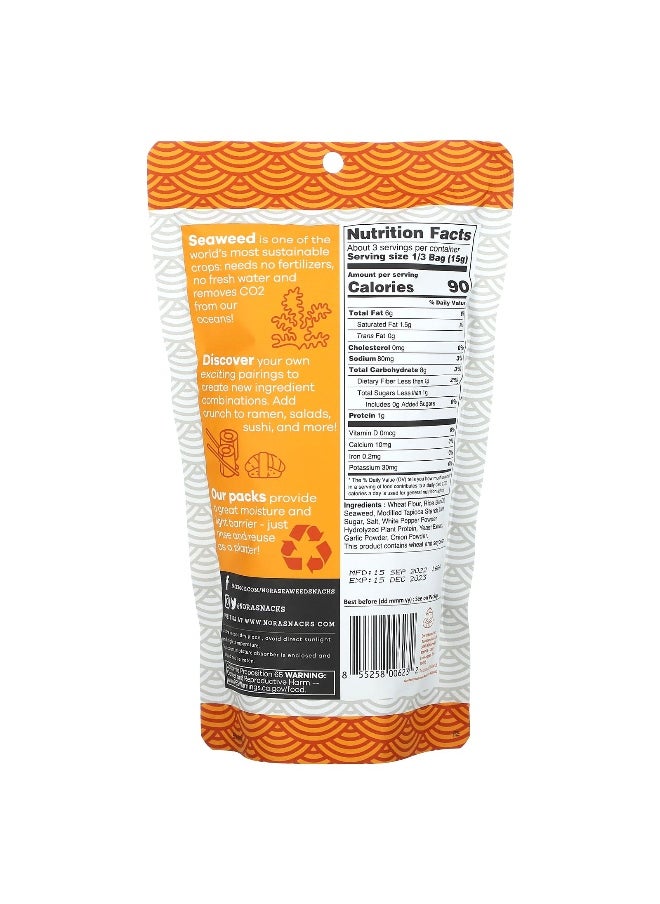 Nora Snacks Nora Snacks, Seaweed Snacks, Tempura Original, 1.6 oz (45.4 g)  - Image 2