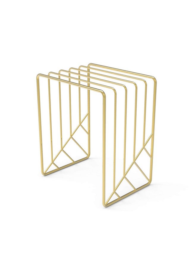 U Brands Metal Letter Sorter Desktop Accessory Vena Collection Gold - Image 1