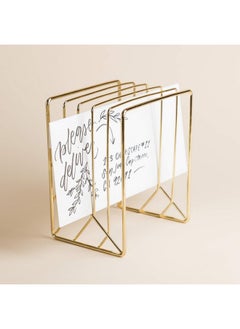 U Brands Metal Letter Sorter Desktop Accessory Vena Collection Gold  - Image 3