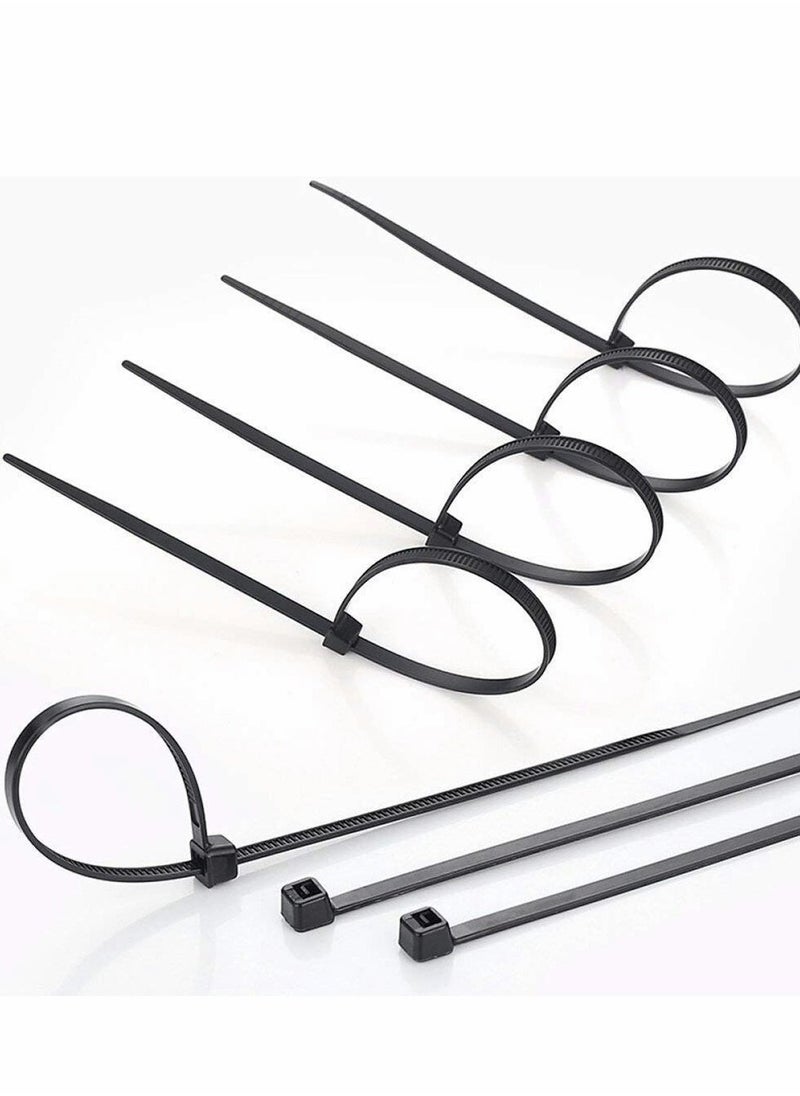 Black Cable Ties  100 mm 2.5 mm,4" Premium Tie Wraps Self Locking Small Nylon Zip Ties for Home Office Garage and Workshop 1000 Pack  - Image 4
