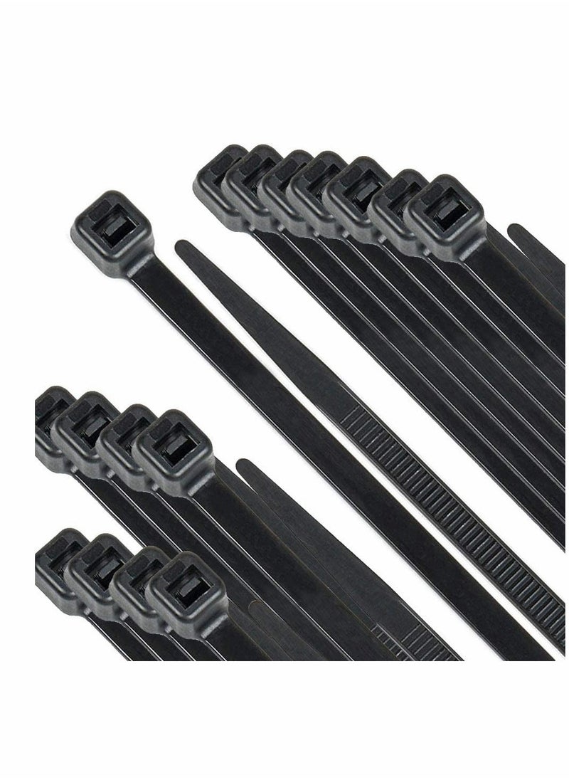 Black Cable Ties  100 mm 2.5 mm,4" Premium Tie Wraps Self Locking Small Nylon Zip Ties for Home Office Garage and Workshop 1000 Pack  - Image 1