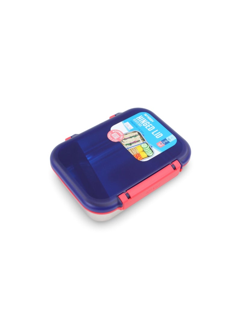 Smash Stainless Steel Hinged Bento Lunch Box 1.8L – Blue - Image 1