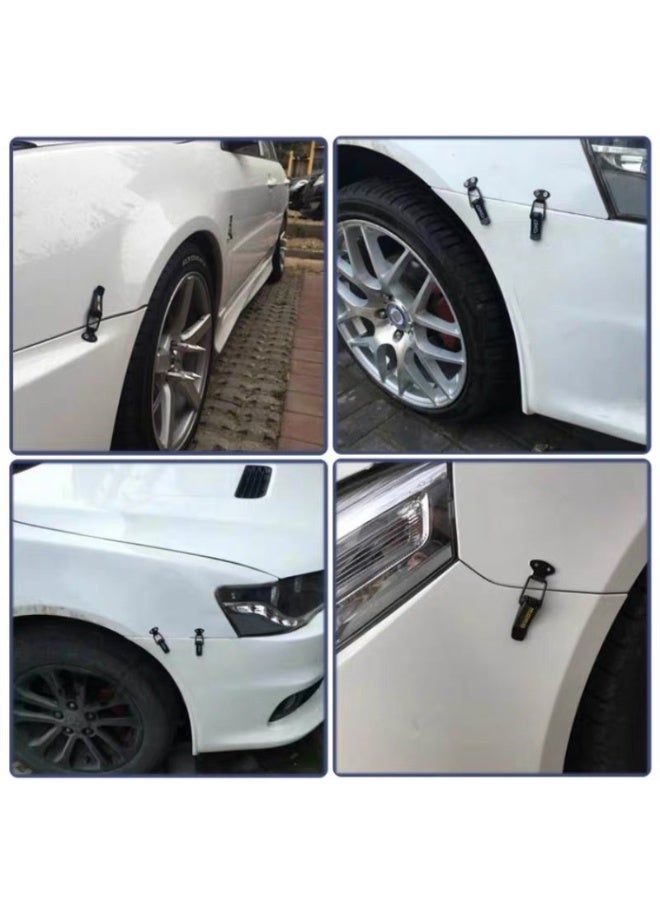 A Pair Universal Metal Car Hood & Bumper Safety Clip Silver Small - Image 4