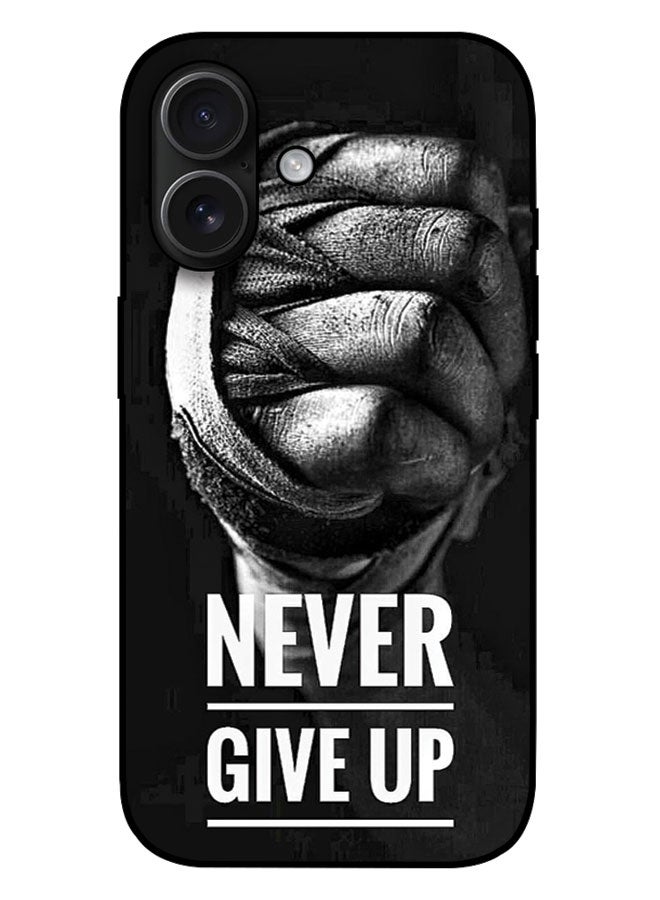 غطاء حماية مطبوع لجهاز Apple iPhone 17 - لا تستسلم أبدًا