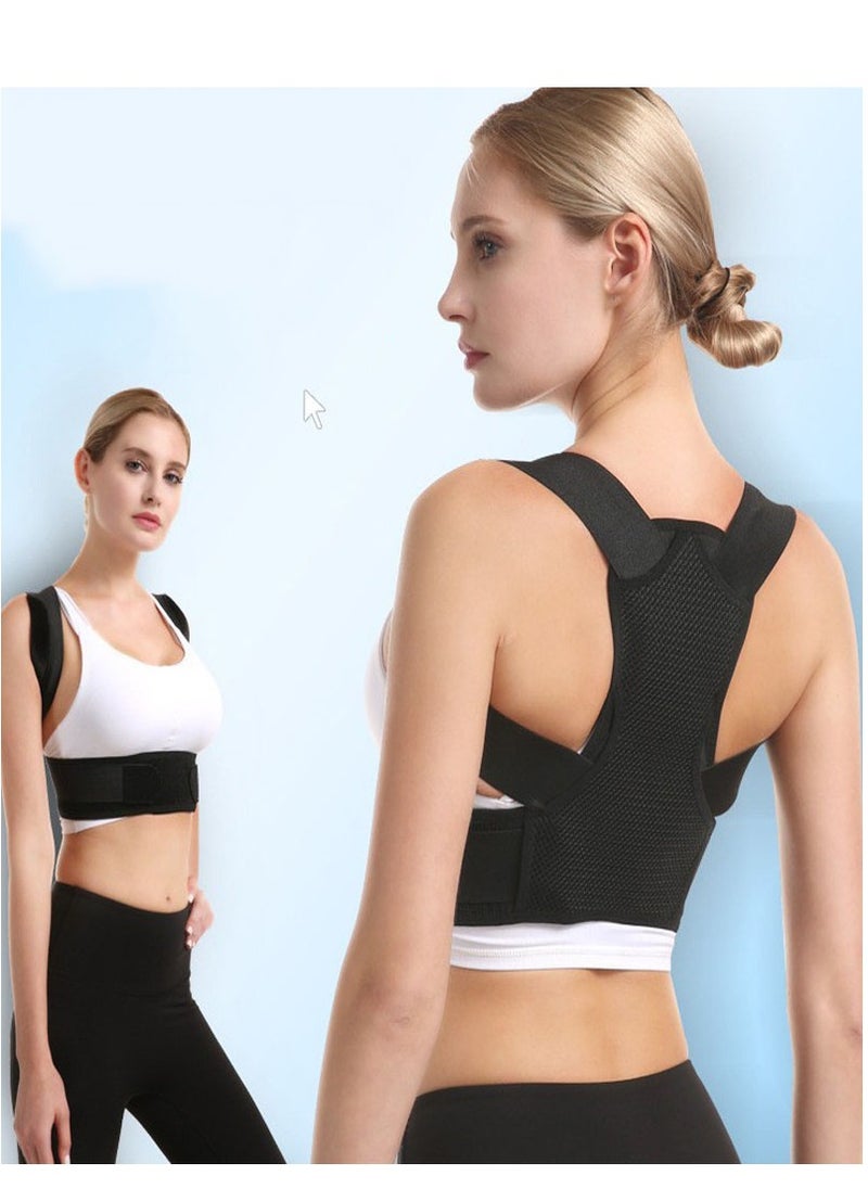 Beauenty - Adjustable Back Corrector Corset To Correct Body Posture Clavicle Spine Shoulder And Lumbar Support Gray Color Size - Image 1