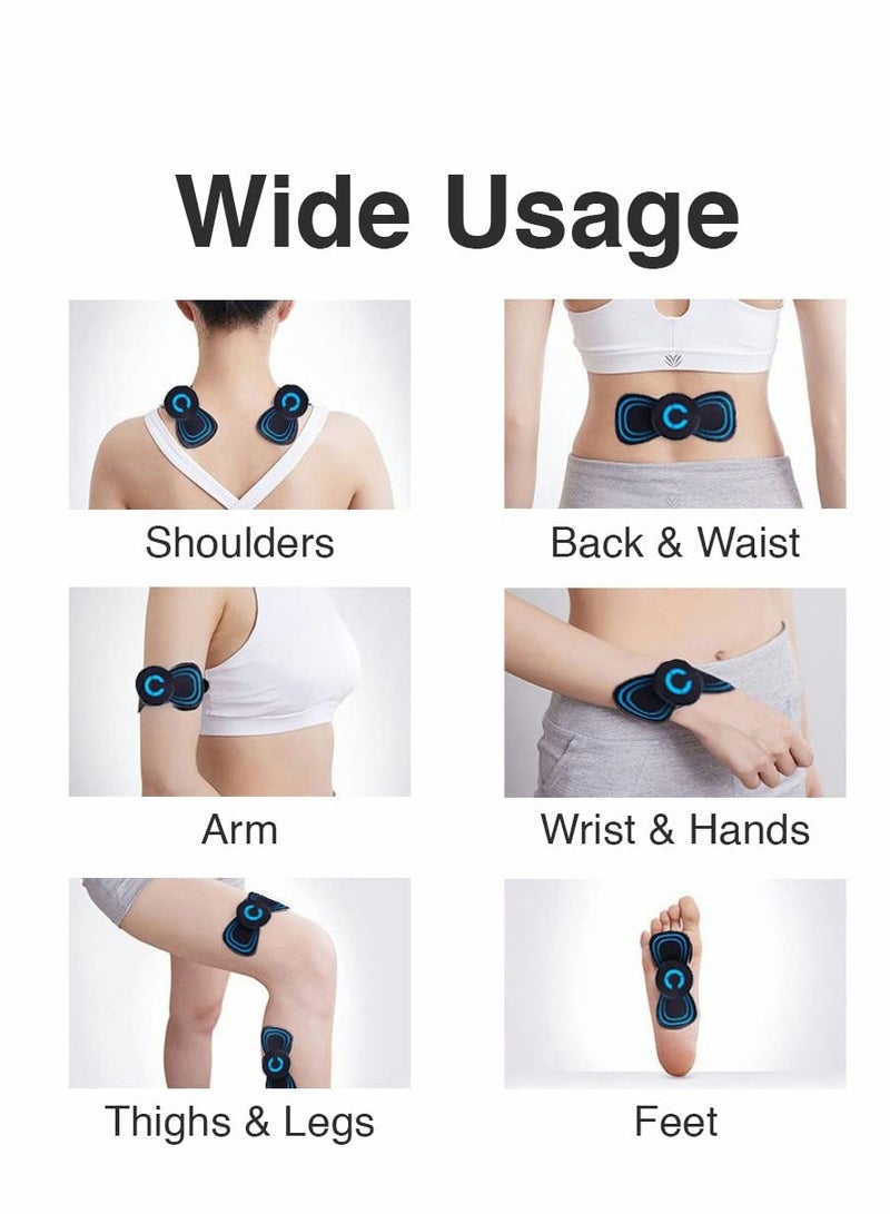 Excefore Electric Massagers, Microcurrent EMS Mini Massage Device, Bioelectric Acupoints Massager, Cordless Portable Neck Massager for Pain Relief(2PCS) - Image 5