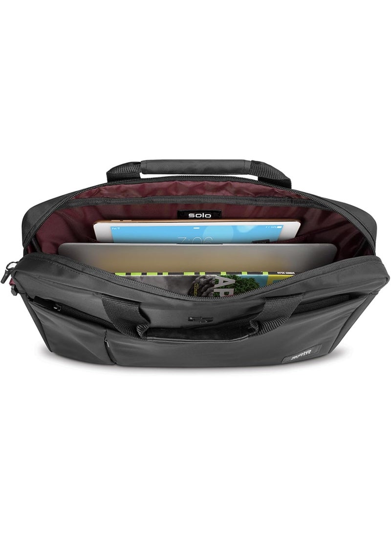 Solo Solo New York Lead Slim Briefcase Black Fits up to 156 Laptop  - Image 4