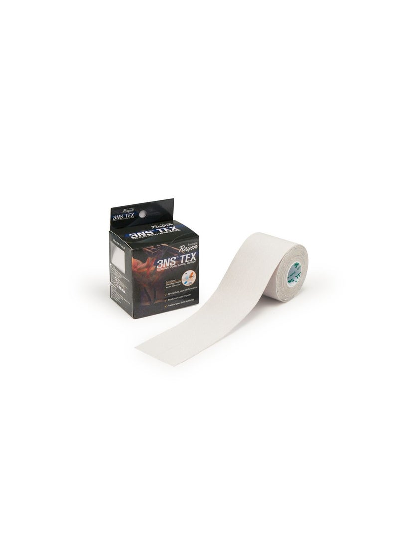 3NS Tex Excellent Exclusive Sports Taping Method Tape, White - Image 1