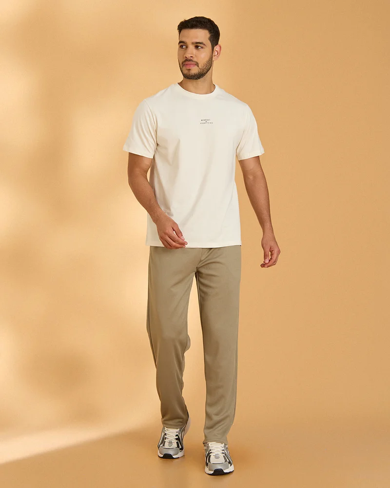 Redtag Men Green Plain Track Pants