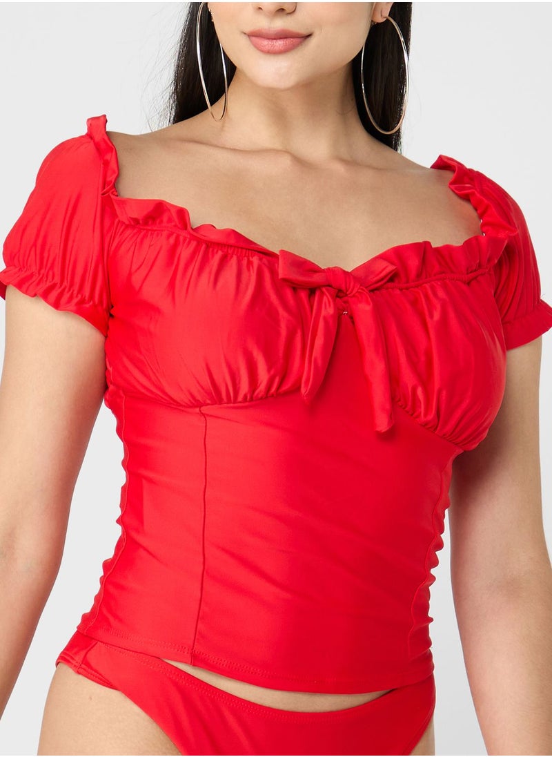 ELLA - Ruffle Front Detail Bikini Set - Image 1