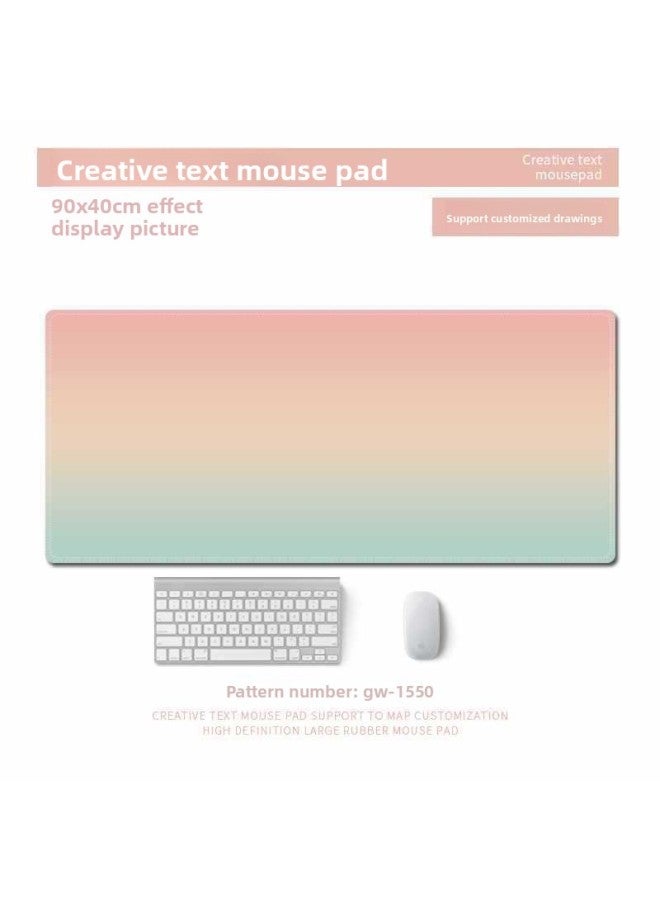 Solid Color Mouse Pad Office Desk Pad Girls Cute Computer Keyboard Pad Simple Morandi Student Desk Pad