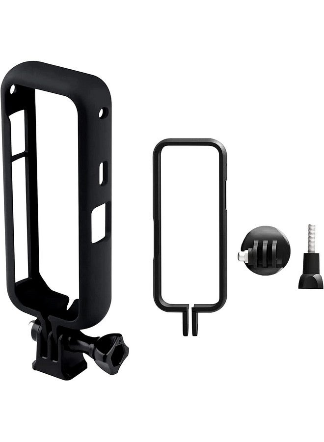 Adofys Action Camera Accessories Kit For Insta360 One X3 - Protective Camera Housing Frame With 1/4" Thread Adapter, Silicone Protective Case, Lens Cap, 2 Pcs Screen Tempered Film Protector  - Image 4