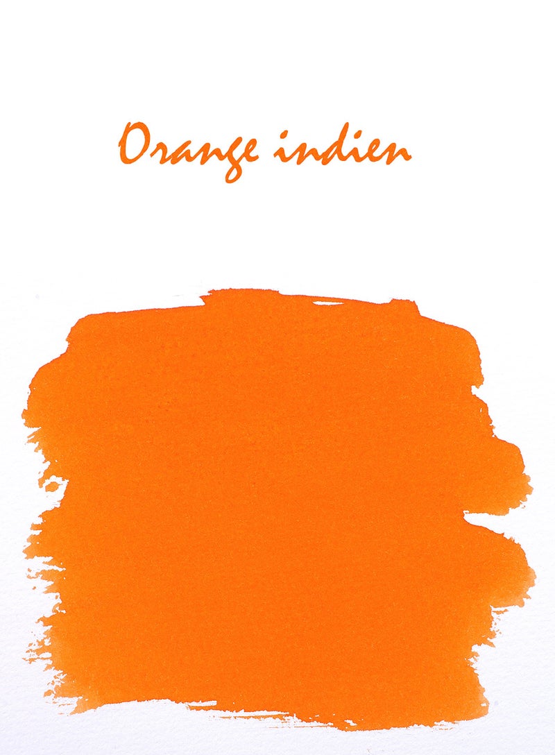 Jacques Herbin - Ref 13057T - Ink for Fountain Pens & Rollerball Pens - Orange Indien - 30ml Bottle with Integrated Pen Rest - Image 3