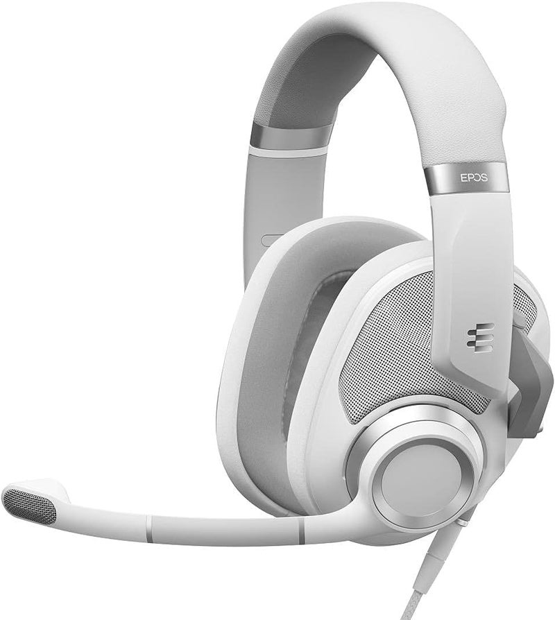 EPOS H6Pro - Open Acoustic Gaming Headset with Mic - Lightweight & Comfortable Design - Xbox, PS4, PS5 & PC Headset (White) - Image 1