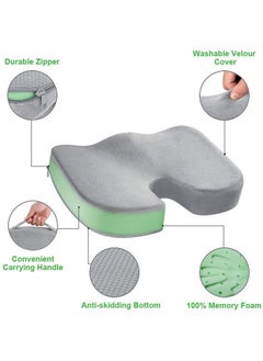 Y&D Seat Cushion For Office Chair Grey 45x35x7cm  - Image 2