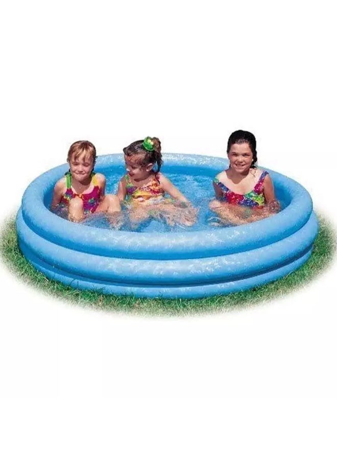 Intex 3-Ring Sunset Glow Pool, KidÃƒÆ’Ã‚Â¢ÃƒÂ¢Ã¢â‚¬Å¡Ã‚Â¬ÃƒÂ¢Ã¢â‚¬Å¾Ã‚Â¢s Inflatable Summer Pool with Size 1.47mX33cm- Blue - Image 4