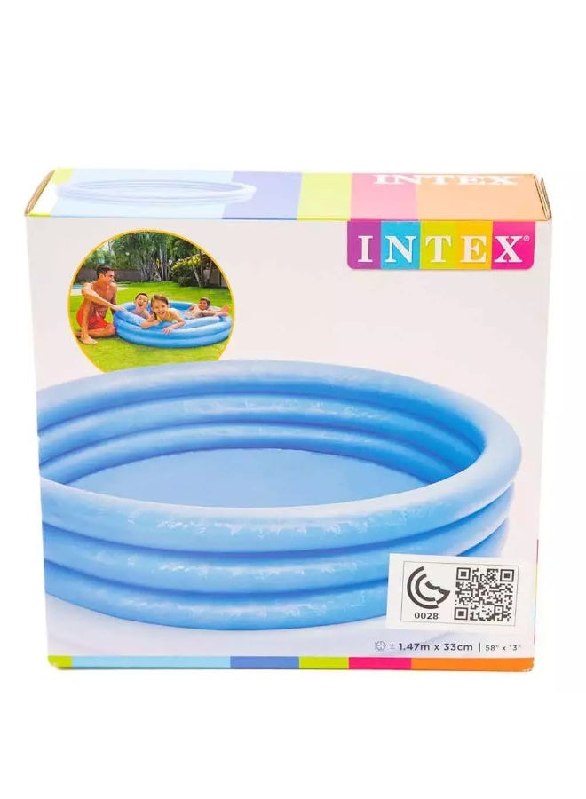 Intex 3-Ring Sunset Glow Pool, KidÃƒÆ’Ã‚Â¢ÃƒÂ¢Ã¢â‚¬Å¡Ã‚Â¬ÃƒÂ¢Ã¢â‚¬Å¾Ã‚Â¢s Inflatable Summer Pool with Size 1.47mX33cm- Blue - Image 5
