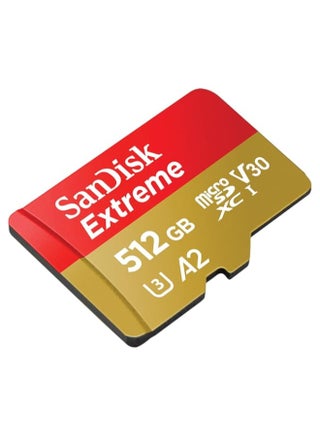 512 GB Extreme Memory Card UHS-II, MicroSD, read speeds of up to 190MB/s Read/Lecture amd 130MB/s Write/Lecture, SDSQXAV-512G-GN6MN - view 2