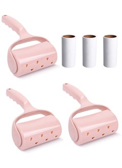 3pcs Sticky Rollers for Pet Hair Removal from Clothes, Extra Sticky Lint Roller, Reusable Suitable for Dust Lint Carpet Cat Dog Hairs on Clothes - Pink - pzsku/Z31EB45BAFE2D597D52CFZ/45/_/1711367592/2ccf9fbc-78cb-463d-9ac7-da6de6828210