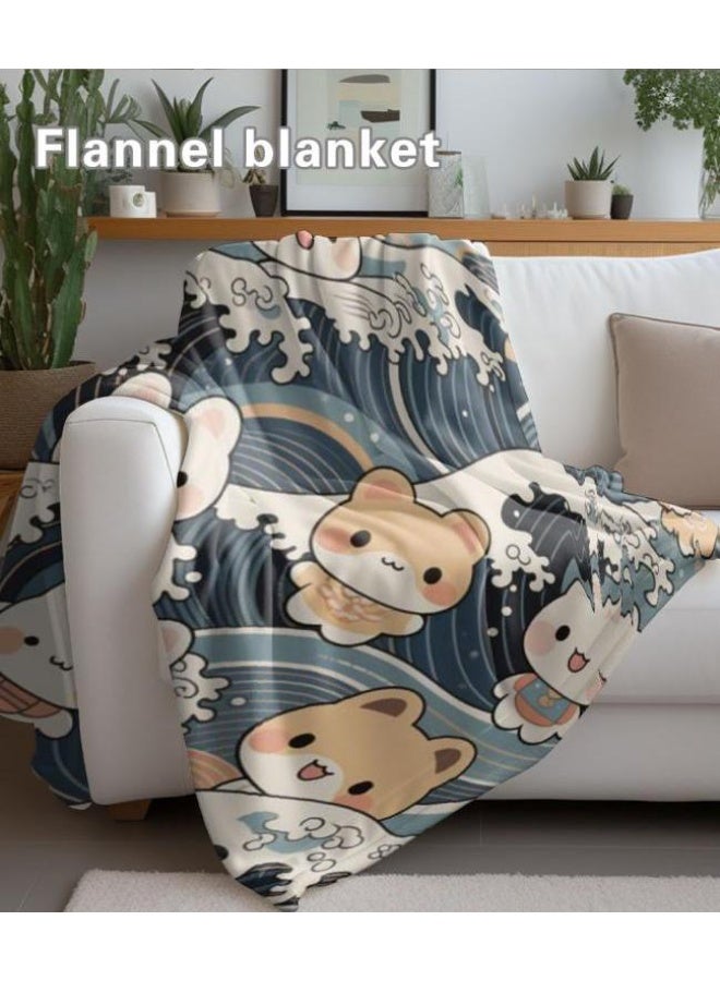 general Baby and children's cartoon flannel thin blanket (warm and comfortable, suitable for sleep, game use) 70cm*100cm - Image 3