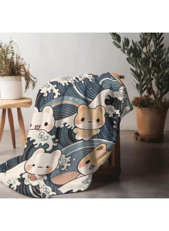 general Baby and children's cartoon flannel thin blanket (warm and comfortable, suitable for sleep, game use) 70cm*100cm - Image 2