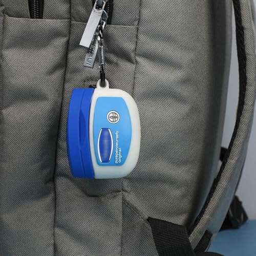 Meyaar Silicone Case for Apple Airpods 4 (2024) Cute Design for AirPods 4 with Active Noise Cancellation (ANC) with Keychain Shockproof Protective Case (Vase-line (Blue)) - Image 4