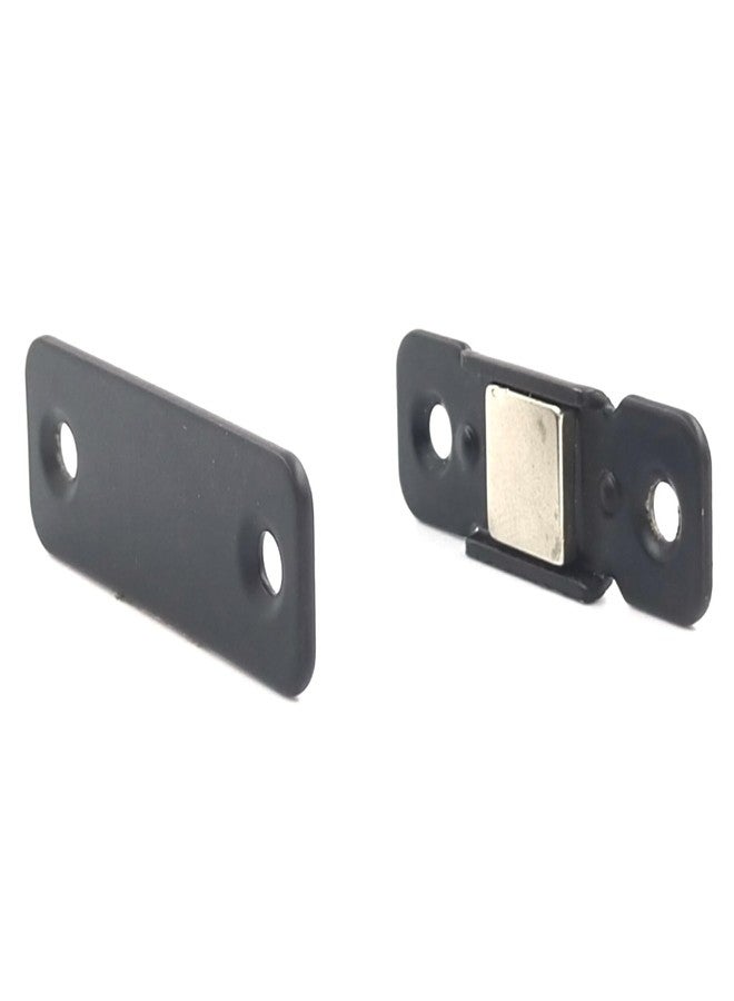 VMD, Ultra Thin I Type Magnetic Steel Stopper Catcher Holder for Cupboard Closure, Closet Door and Cabinet (4 cm x 1.5 cm) (Pack of 4, Black) - Image 3