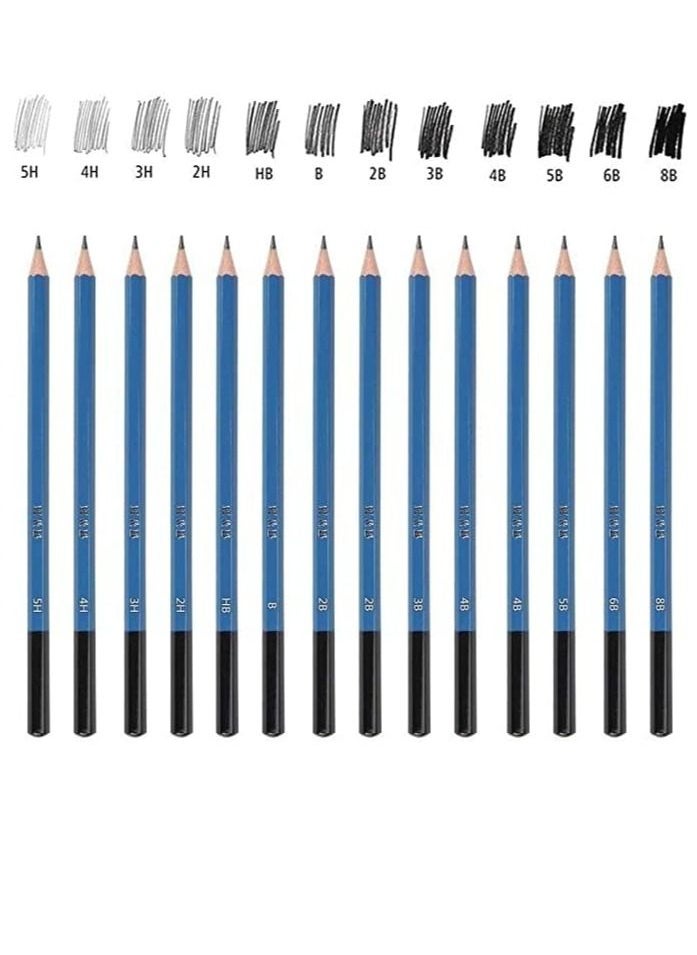 Dubkart - 35pcs / Drawing and Sketching Pencil Set with Complementary Phone Holder Professional Pencil Case with Charcoal Pens, Art Supplies with Sketch Book for Adults Kids - Image 1