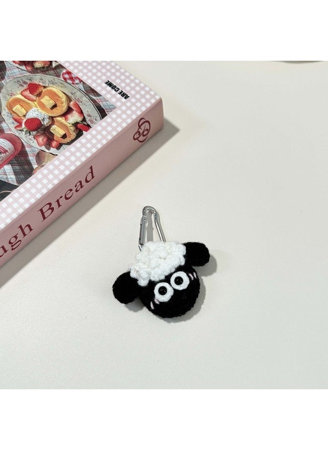 Generic - Plush Cartoon Doll For Apple Airtag Locator Protective Case Pet Anti-Lost Tracker Protective Case-Color:Little Black Sheep-Applicable Models:Airtag - Image 1