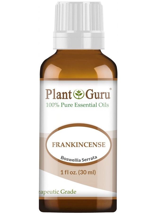 Plant Guru Frankincense Essential Oil 30 ml / 1 oz Extract of Boswellia Serrata 100% Pure Undiluted Therapeutic Grade.  - Image 1
