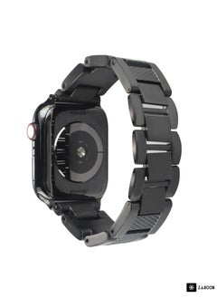 Generic Plaid Metal Watch Band Replacement Band For Apple Watch 5 44mm  - Image 1