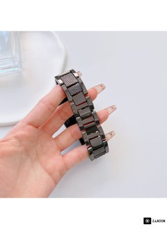 Generic Plaid Metal Watch Band Replacement Band For Apple Watch 5 44mm  - Image 3