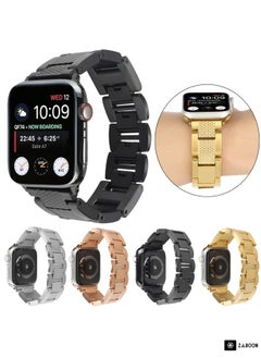 Generic Plaid Metal Watch Band Replacement Band For Apple Watch 5 44mm  - Image 4