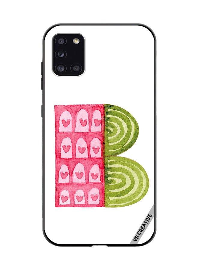 VR CREATIVE Protective Case Cover For Samsung Galaxy A31 Alphabet B Design Multicolour - Image 1