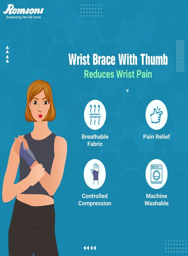 رومسونز دعامة معصم رومسونز مع إبهام - مقاس عالمي - Image 4