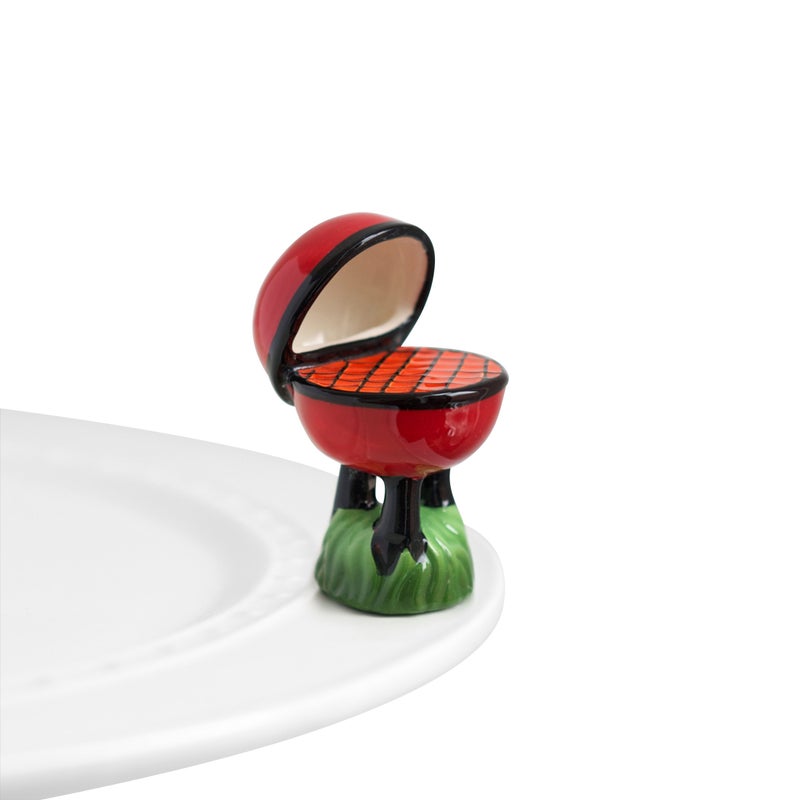 nf nora fleming Nora Fleming Hand-Painted Mini: Hot Stuff (Grill) A63 - Image 5