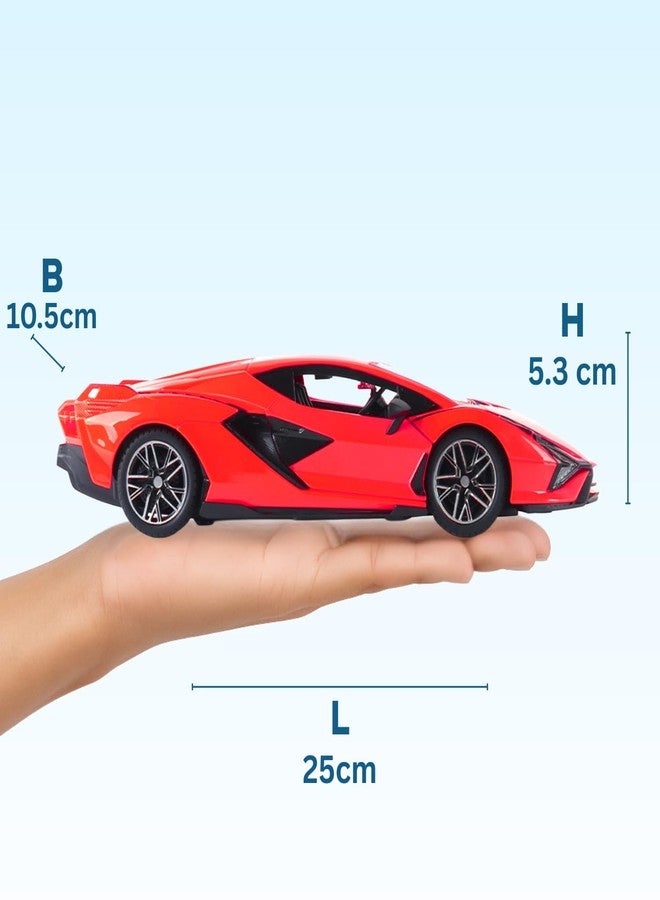 Popsugar Door Opening Remote Control Car|Rechargeable 1200mAh Lithium Battery|C-Type Charging|75-Min Runtime|2.4G Long Range Remote (100+ ft)|HighSpeed RC Car|Gift for Kids|Made in India (Red) - Image 4