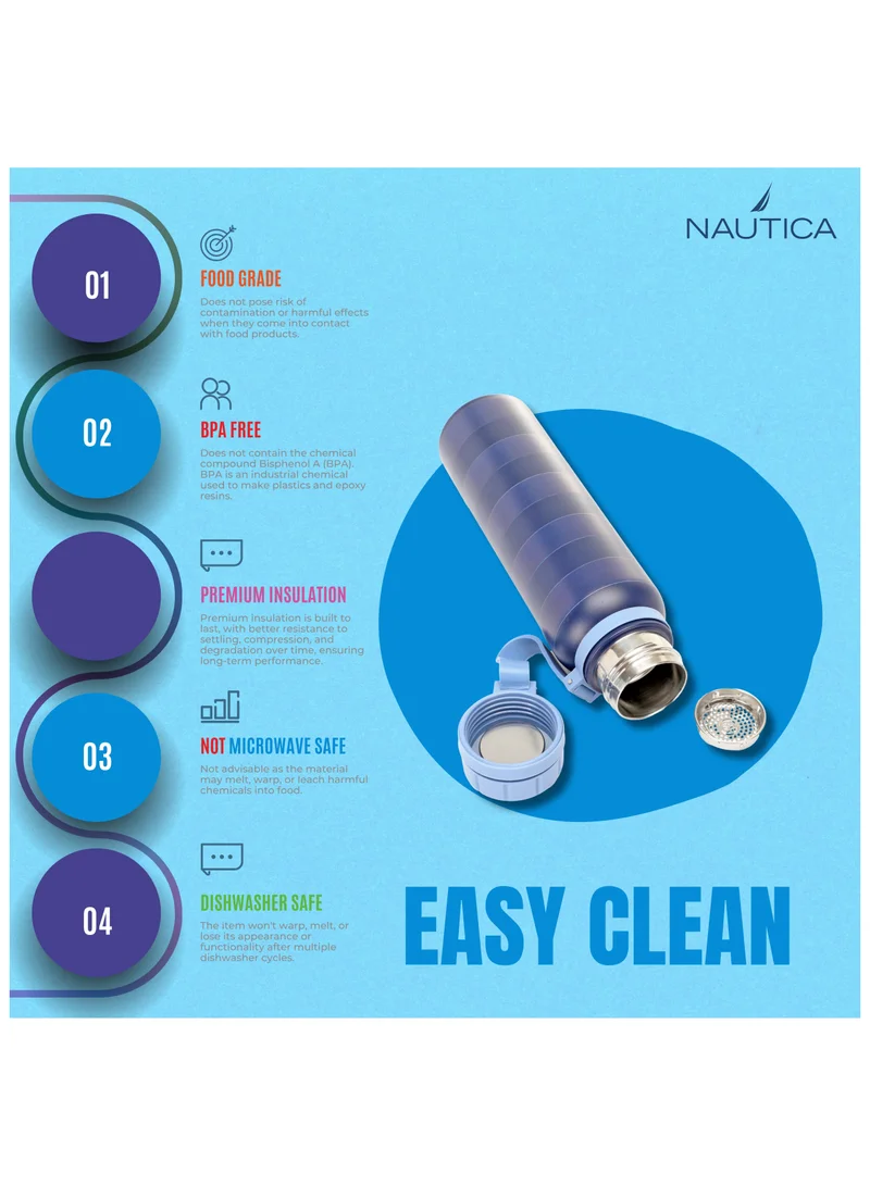 نوتيكا Nautica 3 Stainless Steel Water Bottle