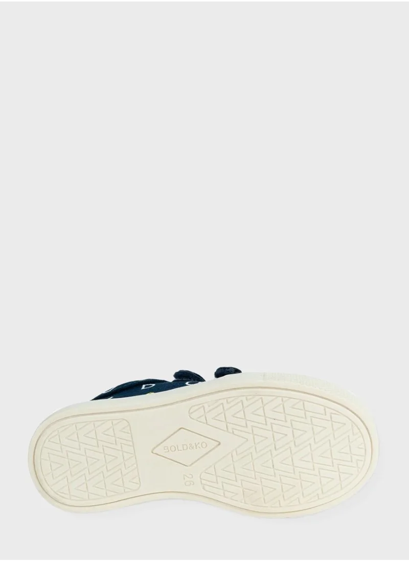 بولد اند كو Kids Signature Velcro Sneakers