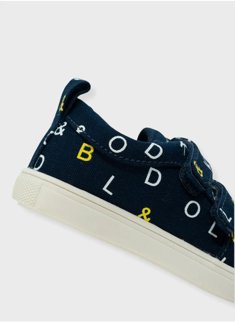 بولد اند كو Kids Signature Velcro Sneakers