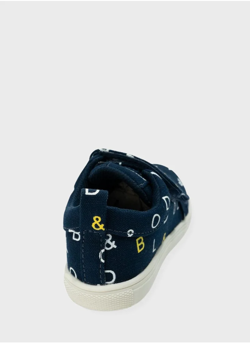 بولد اند كو Kids Signature Velcro Sneakers