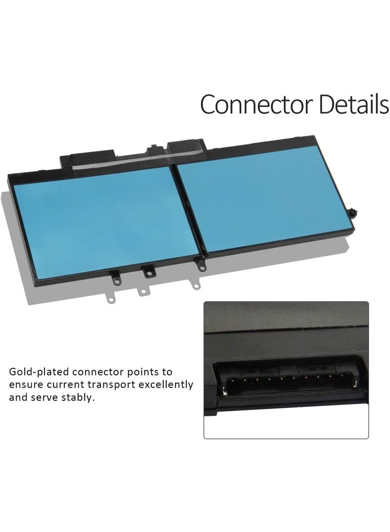 Terabyte بطارية لابتوب بديلة 7.6 فولت 68 واط ساعي/8500 مللي أمبير 93FTF متوافقة مع GJKNX 93FTF 3DDDG 0GD1JP GD1JP DY9NT 0DY9NT 5YHR4 Precision 15 3520 Mobile - Image 3