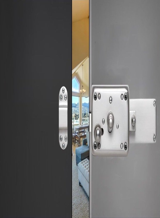 OnePro Pin Cylinder Inter Lock | Living Room Door Heavy Duty 3 Turn Main Door Lock with 3 Normal Brass Keys High-Security Main Door | Office Door | Bed Room | Tamper-Proof, & Rust-Resistant Pack of 2 - Image 2