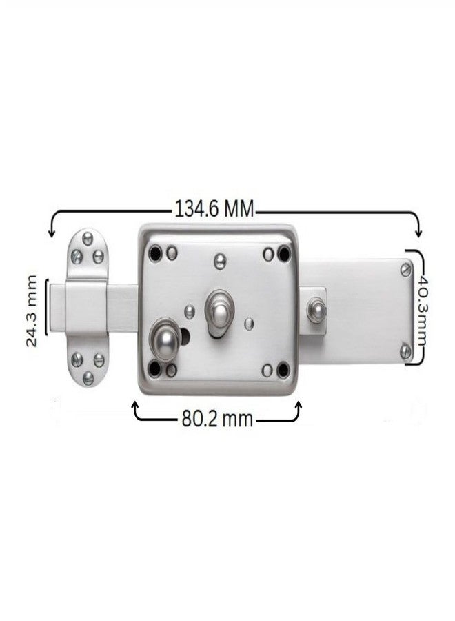 OnePro Pin Cylinder Inter Lock | Living Room Door Heavy Duty 3 Turn Main Door Lock with 3 Normal Brass Keys High-Security Main Door | Office Door | Bed Room | Tamper-Proof, & Rust-Resistant Pack of 2 - Image 5
