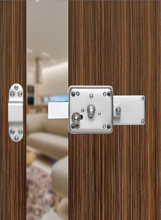 OnePro Pin Cylinder Inter Lock | Living Room Door Heavy Duty 3 Turn Main Door Lock with 3 Normal Brass Keys High-Security Main Door | Office Door | Bed Room | Tamper-Proof, & Rust-Resistant Pack of 2 - Image 3