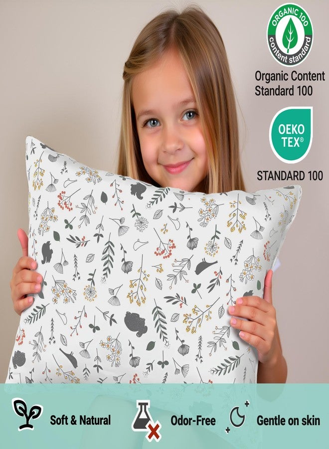 ZPECC Toddler Pillow with Pillowcase - 13x18 Organic Cotton Hypoallergenic Kids Pillow, Baby Essentials for Travel Crib Daycare Stroller (Intended for Age 2 and up) Nature - Image 3