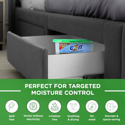 CZ-IT Mini Moisture Absorber -180g x 3,Cease Damp Seize Freshness. - Image 4