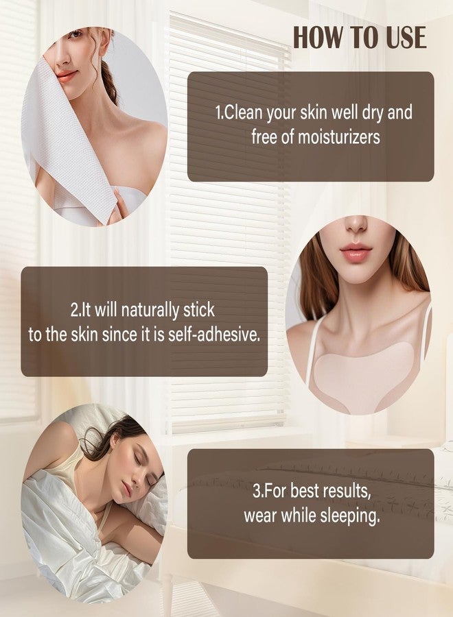 EKIND Silicone Chest Patch Anti Wrinkle Décolleté Pad Reusable Self Adhesive T Shape Skin Tightening Hydrating Lift for Women (Transparent) - Image 4