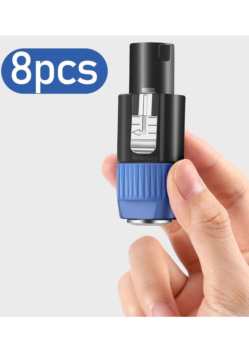 Y&D - Speakon Connector - Professional Speaker Twist Lock Plug High-Quality Audio for Sound Systems, Amplifiers, and PA Systems Durable Reliable Pack of 8 - Image 1